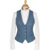 Blue Harris Tweed Wantage Tailored Waistcoat