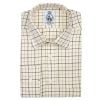 Brown Green Medium Check Tattersall Shirt