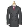 Charcoal 10oz Double Breasted Sharkskin Suit