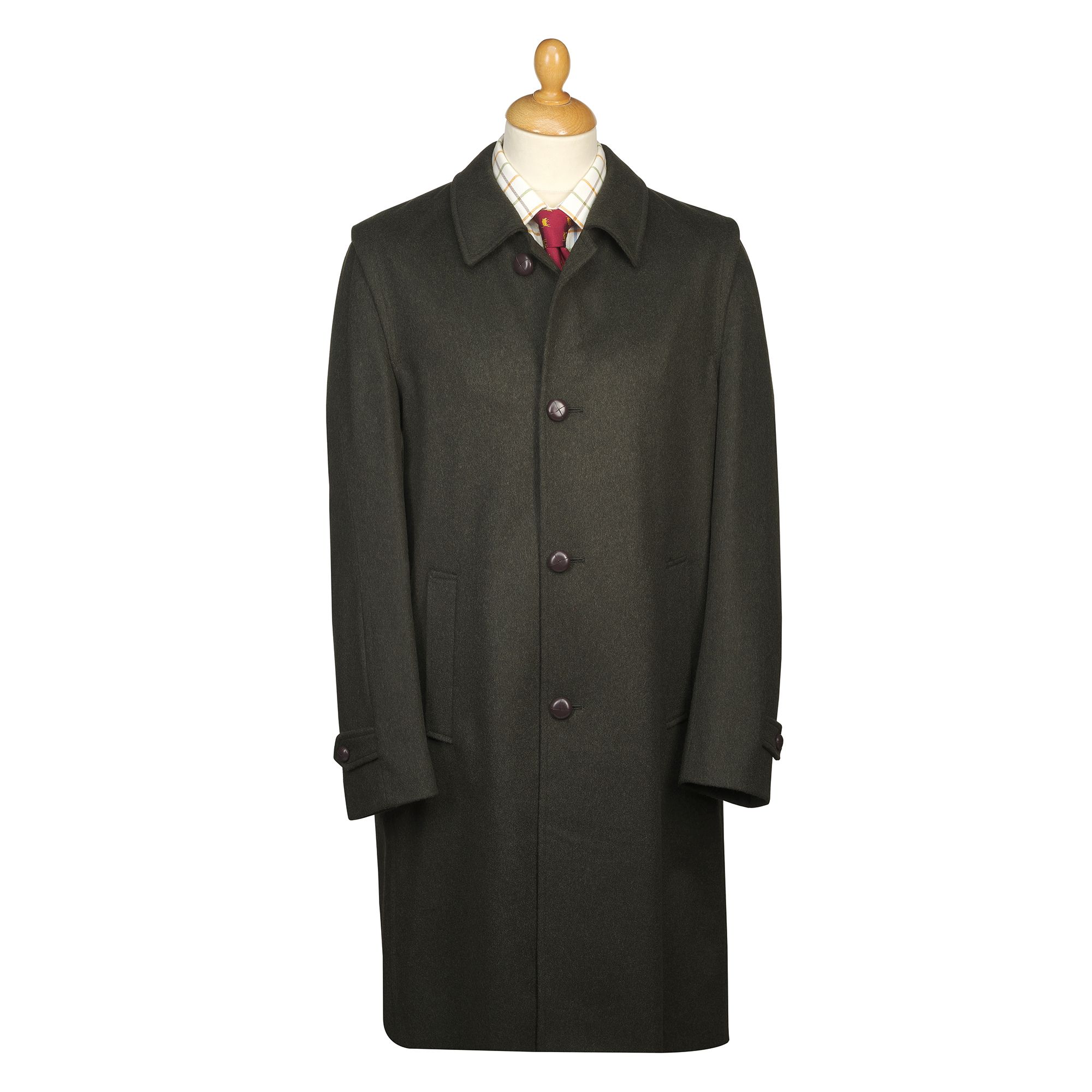 Green Austrian Loden Hubertus Coat | Men's Country Clothing | Cordings US