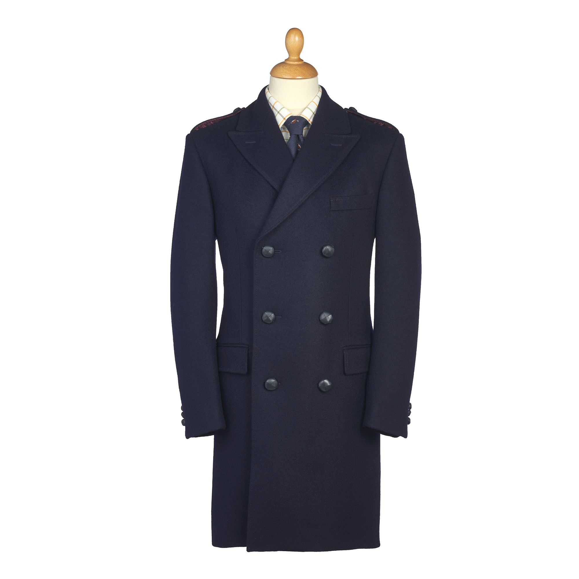 Navy British Warm Overcoat | Men's Country Clothing | Cordings US