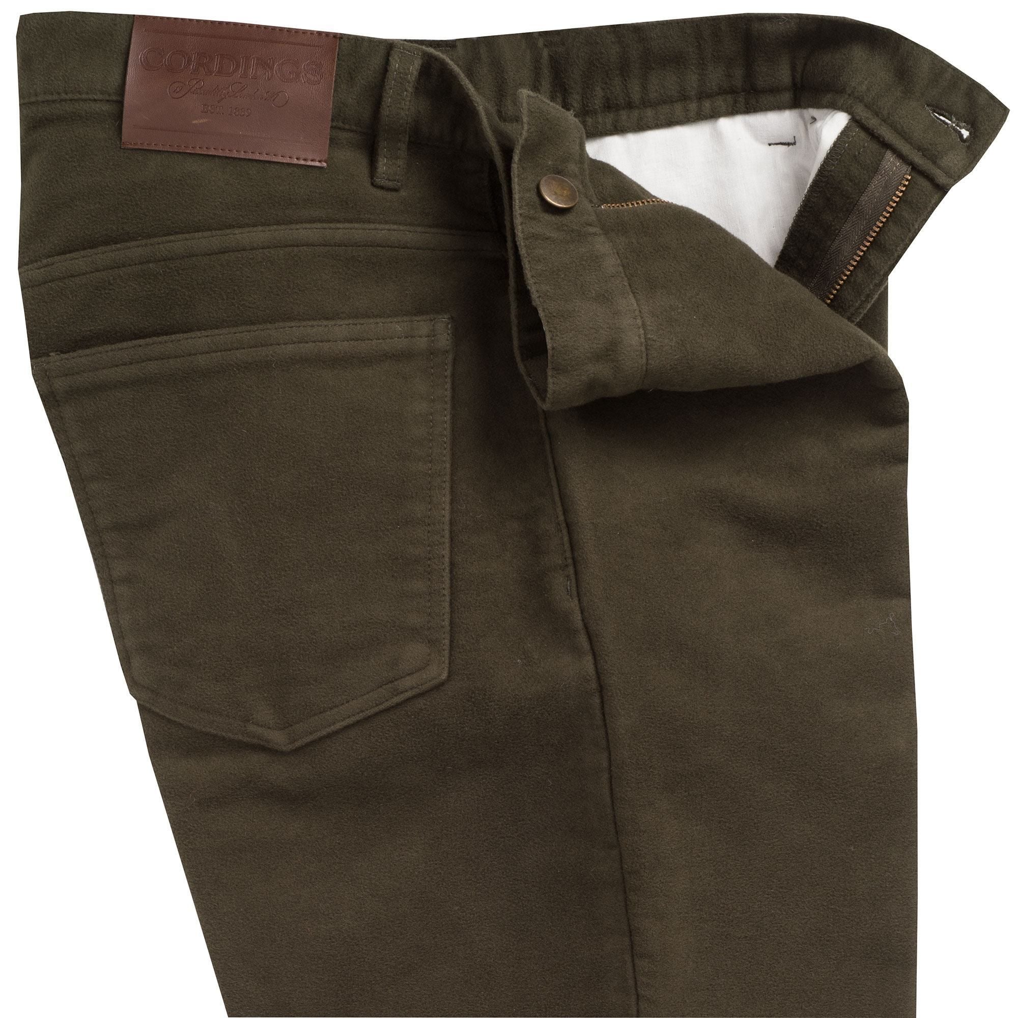 Olive Moleskin Jeans Cordings US
