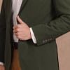 Olive Green Zetland Seersucker Jacket