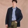 Navy Eirinn Linen Chore Jacket