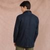 Navy Eirinn Linen Chore Jacket