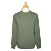 Moss Green Lambswool Crewneck Jumper