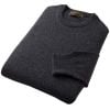 Charcoal Lambswool Crew Neck Jumper