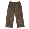 T.Ba Khaki York Faux Leather Trousers