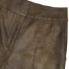 T.Ba Khaki York Faux Leather Trousers