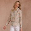 Lilac Pastel Archive Crepe Shirt made with Liberty fabric