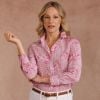 Stripe and Bow Silk Shirt made with Liberty fabric
