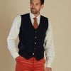 Navy Merino Waistcoat