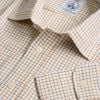 Brown Blue Nelson Tattersall Shirt