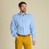 Cornflower Blue Vintage Linen Shirt