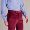 Raspberry Corduroy Trousers