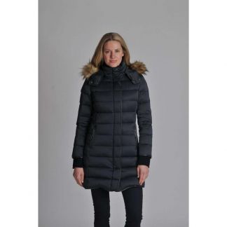 Cordings Schoffel Navy Mayfair Down Coat Dif ferent Angle 1