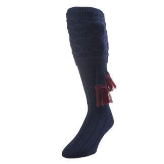 Cordings Navy Crown Shooting Stocking with Garter Dif ferent Angle 1