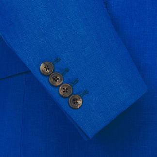Cordings Royal Blue Bambridge Linen Jacket Dif ferent Angle 1