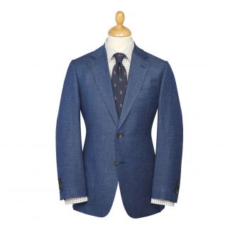 Cordings Blue Claridges Linen Jacket Main Image