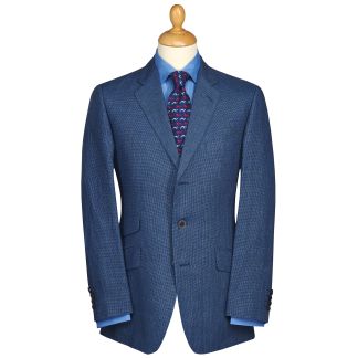 Cordings Blue James Linen Jacket Main Image