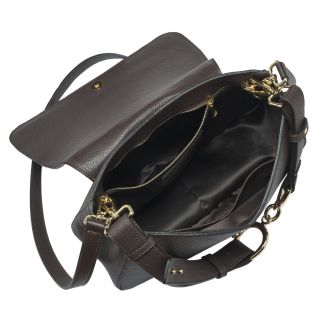 Cordings Chocolate Leather Saddle Bag Dif ferent Angle 1