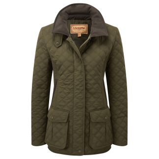 Cordings Schoffel Olive Lilymere Quilt Jacket Main Image