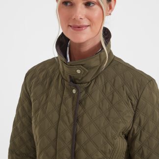 Cordings Schoffel Olive Lilymere Quilt Jacket Dif ferent Angle 1