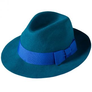 Cordings Teal Fedora Different Angle 1
