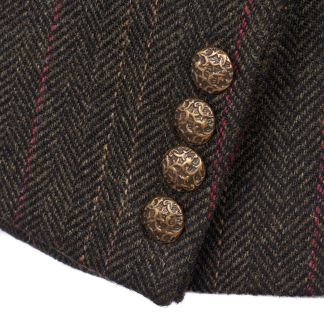 Cordings Brown T.ba Tweed Double Vent Jacket Different Angle 1