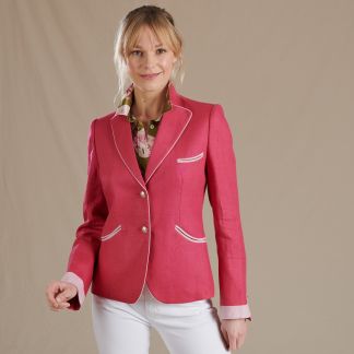 Cordings Pink Linen Riviera Jacket Main Image