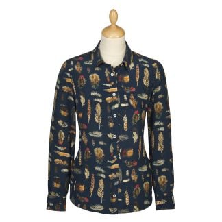 Cordings Amherst Crepe Silk Shirt Made With Liberty Fabric Main Image