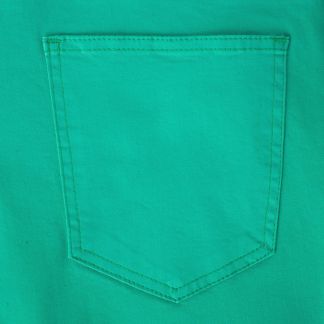 Cordings Green Stretch Cotton Slim Leg Trousers  Different Angle 1