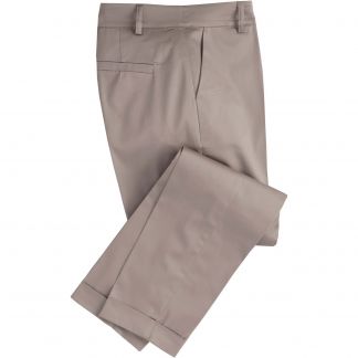 Cordings Taupe Cotton Stretch Crop Trousers Main Image