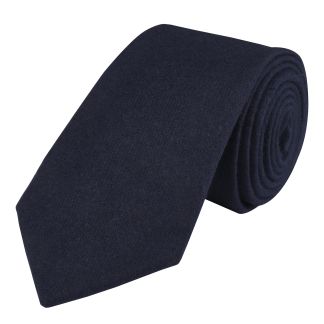Cordings Navy Twill Cashmere Tie Main Image