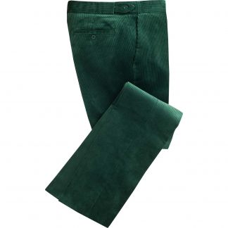 Cordings Bottle Green Corduroy Trousers Main Image