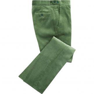 Cordings Sage Green Corduroy Trousers Main Image