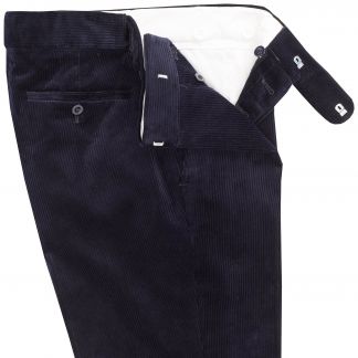 Cordings Navy Blue Corduroy Trousers Dif ferent Angle 1