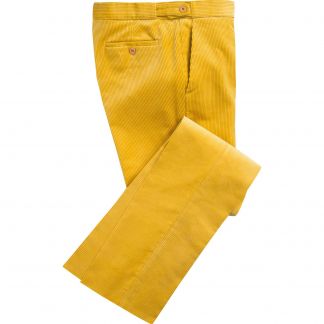 Cordings Yellow Corduroy Trousers Main Image