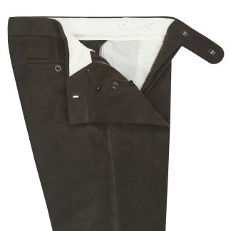 Cordings Brown Moleskin Trousers Dif ferent Angle 1