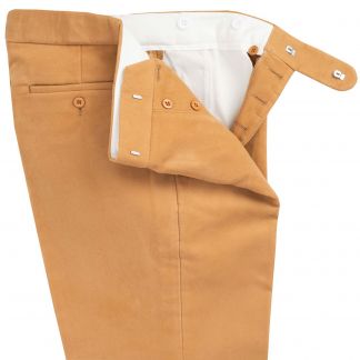 Cordings Camel Moleskin Trousers Dif ferent Angle 1