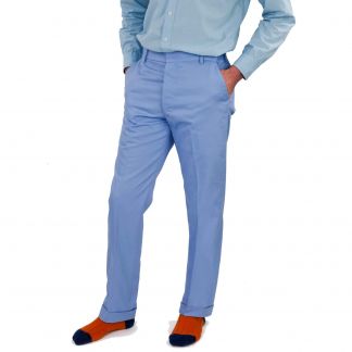 Cordings Zip Fly Pale Blue Chino Trousers Dif ferent Angle 1