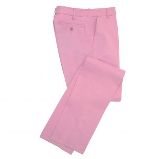 Cordings Zip Fly Pink Chino Trousers Main Image