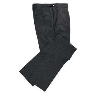 Cordings Mid Grey English Flannel Trousers Main Image