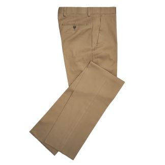 Cordings Khaki Lightweight Chino Trousers Main Image