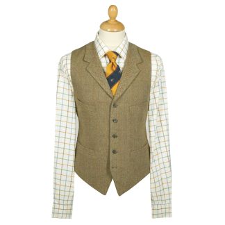 Cordings Barleycorn Tweed Waistcoat  Main Image
