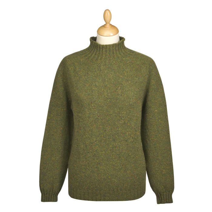 Green Donegal Turtleneck