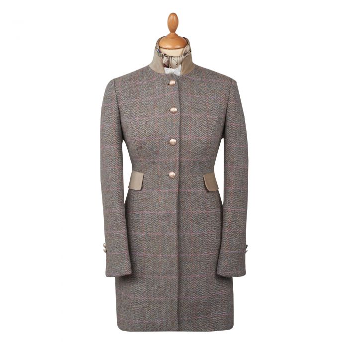 Castleford Harris Tweed Nehru Coat