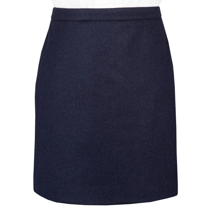Loden Navy Short Skirt