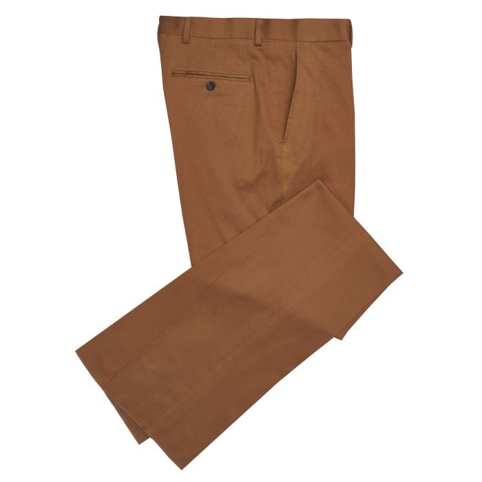 Mid Tan Lightweight Chino Trousers