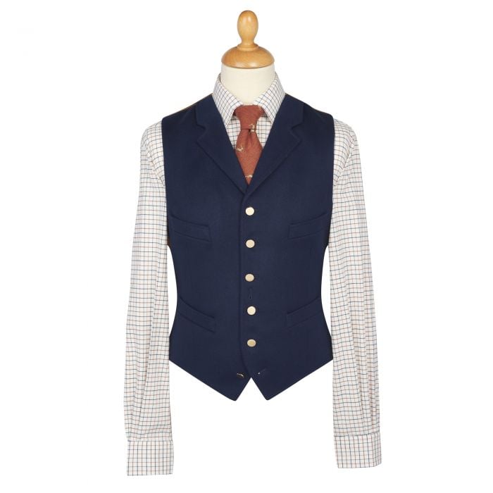 Navy Royal Doeskin Waistcoat